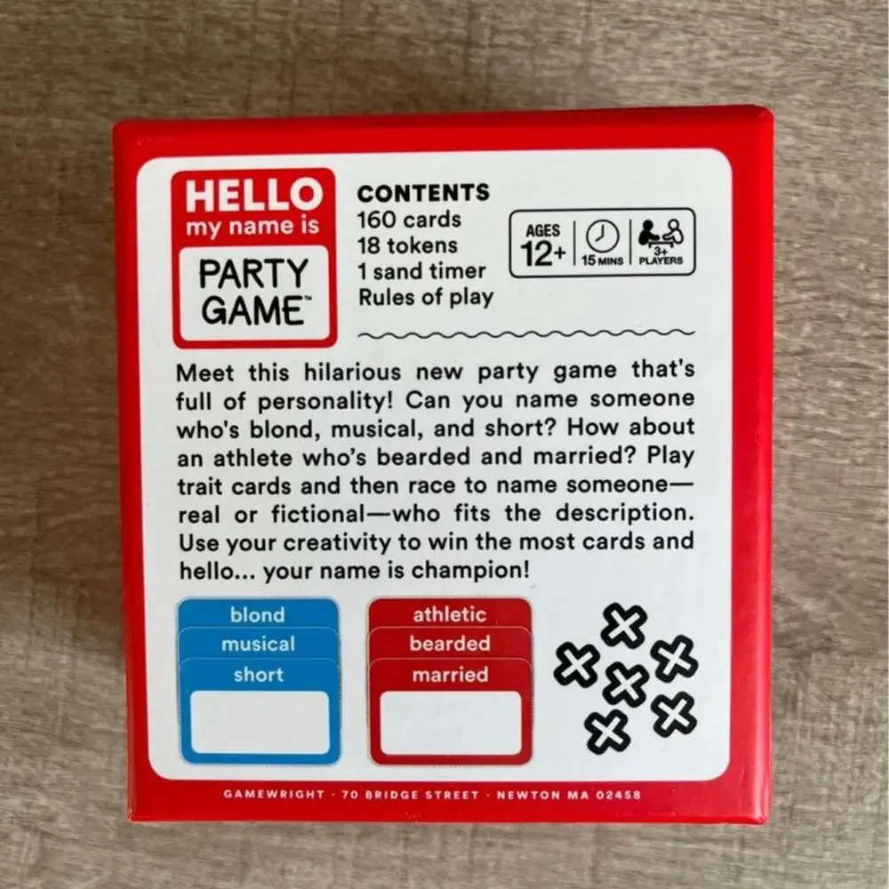 Hello my name is party game